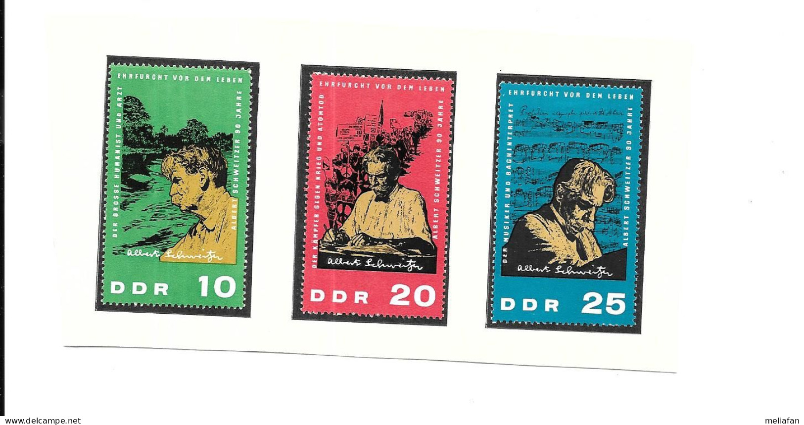 DH55 -TIMBRES DDR - ALBERT SCHWEITZER - Albert Schweitzer