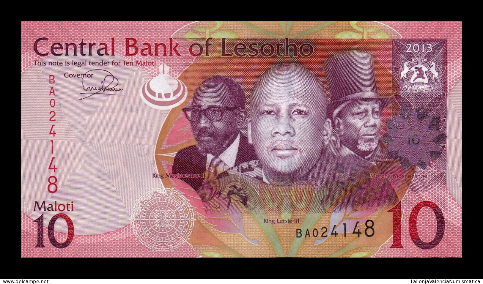 Lesoto Lesotho 10 Maloti 2013 Pick 21b Sc Unc - Lesoto