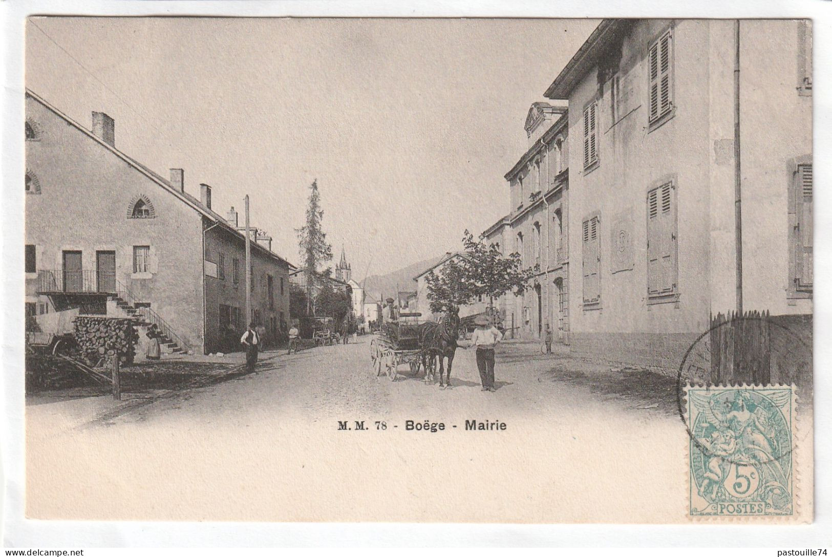 CPA :  14 X 9  -  BOËGE  -  Mairie - Boëge