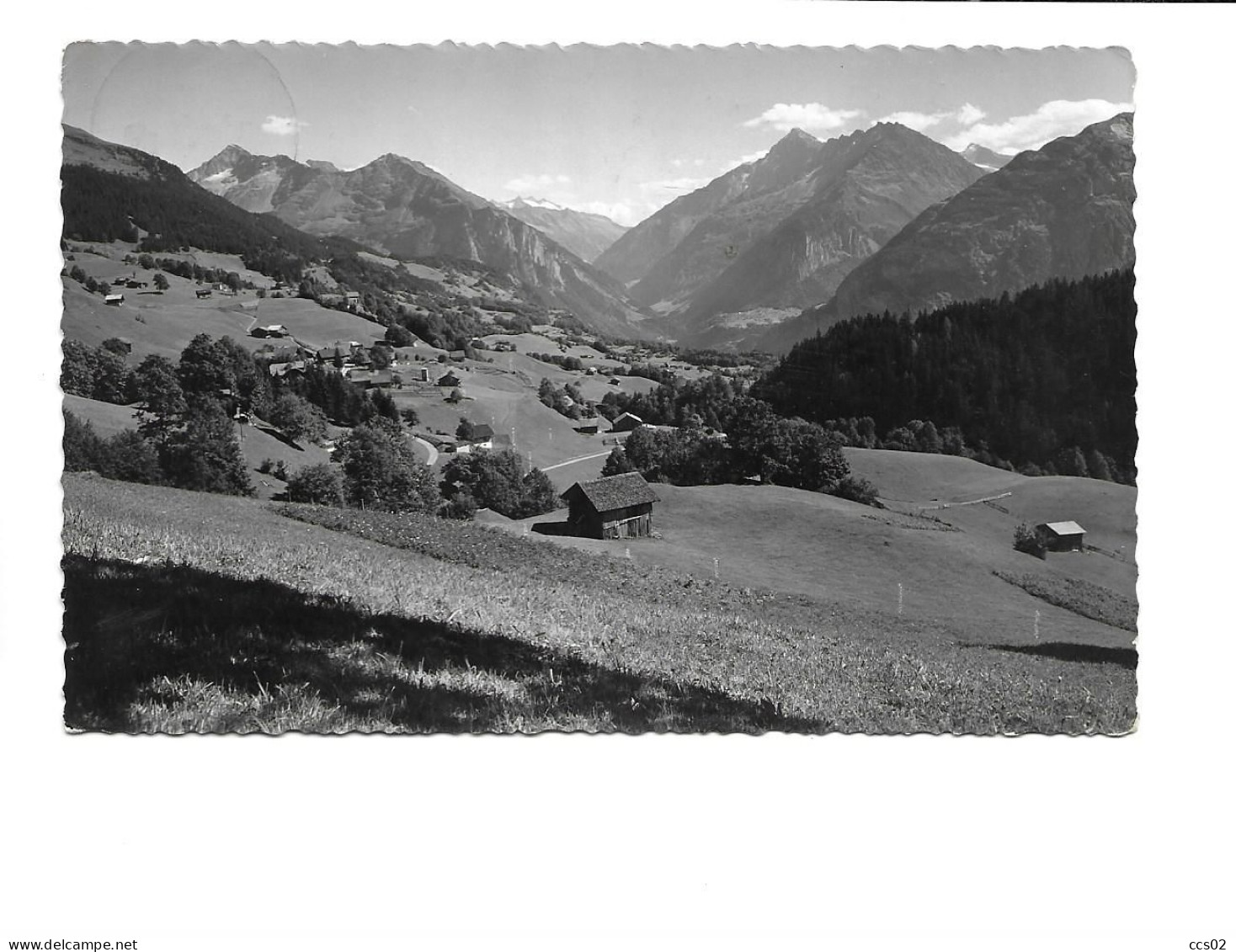 Hasliberg Wasserwendi Blick Gegen Die Grimsel 1947 - Hasliberg