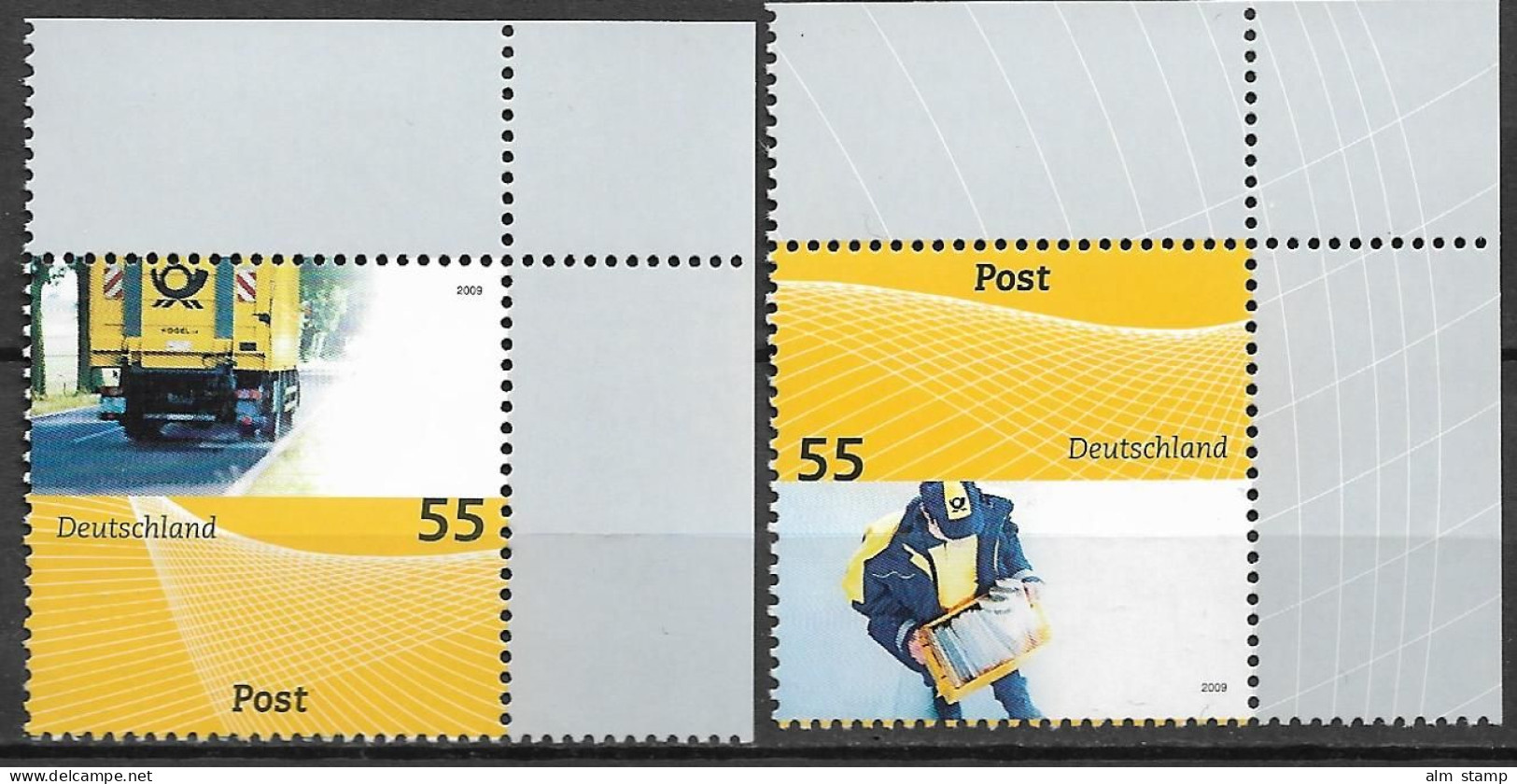 2009 Deutschland  Germany .Mi. 2733-4**MNH   EOR  Post : Universal - Ungebraucht