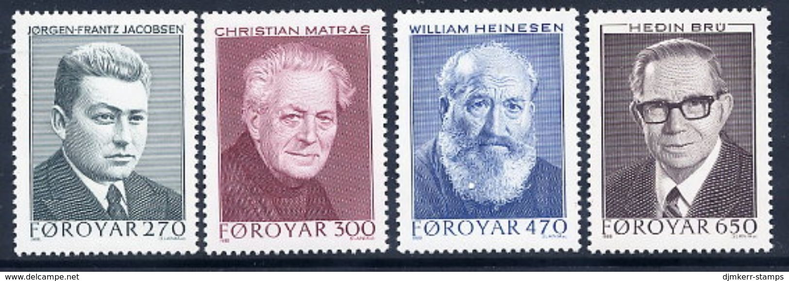 FAROE ISLANDS 1988 Writers II  MNH / **.  Michel 168-71 - Färöer Inseln