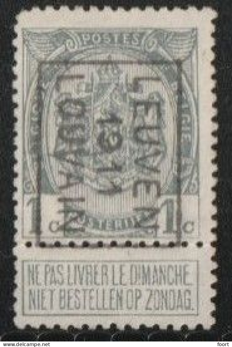 Leuven  1911  Nr.  1630B - Rolstempels 1910-19