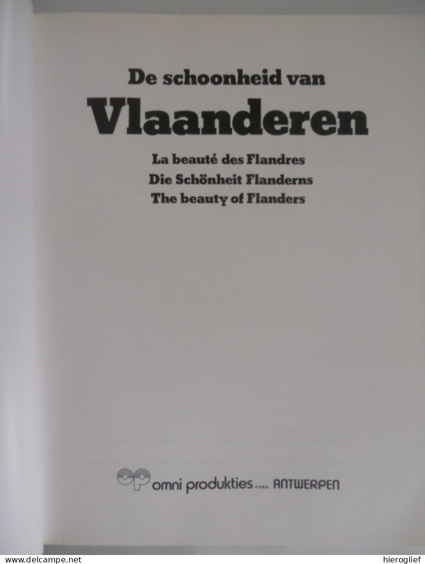 De Schoonheid Van VLAANDEREN Landschap Stad Kust Natuur Architectuur Kunst Folklore Heemkunde - Histoire