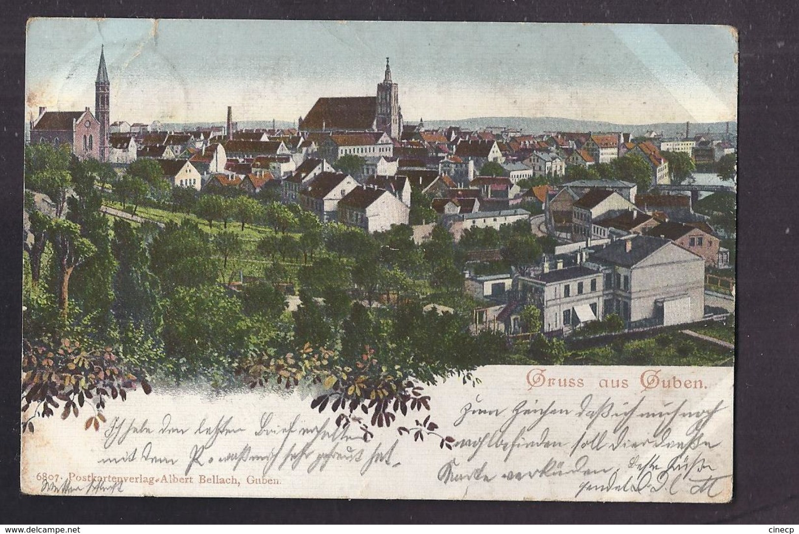 CPA ALLEMAGNE - GUBEN - Gruss Aus Guben - Très Jolie Vue Générale Avec Détails Des Maisons - CP Voyagée 1905 - Guben