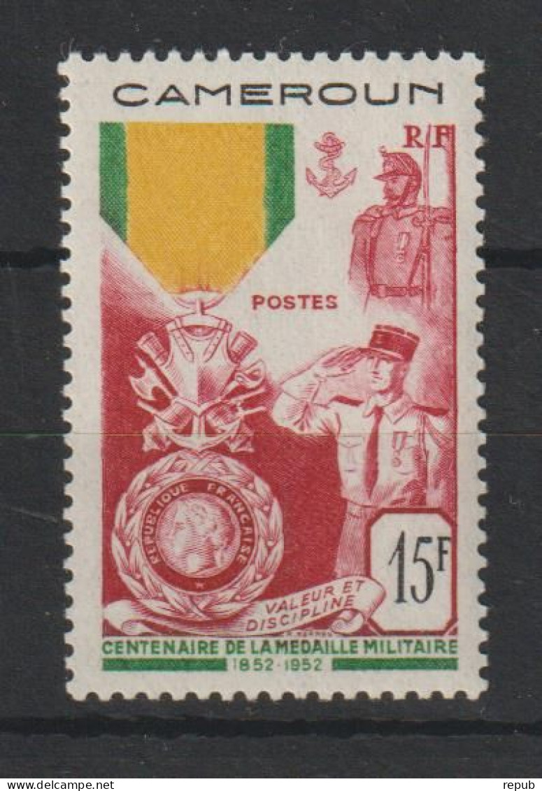 Cameroun 1952 Médaille Militaire 296, 1 Val ** MNH - Unused Stamps