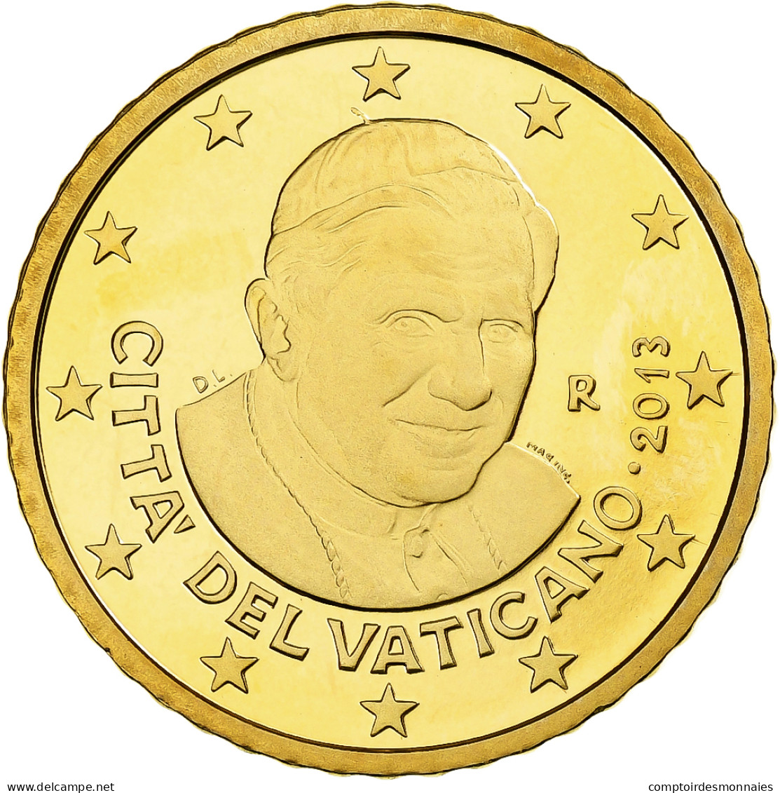 Cité Du Vatican, Benedict XVI, 50 Euro Cent, BE, 2013, Rome, Laiton, FDC - Vaticaanstad