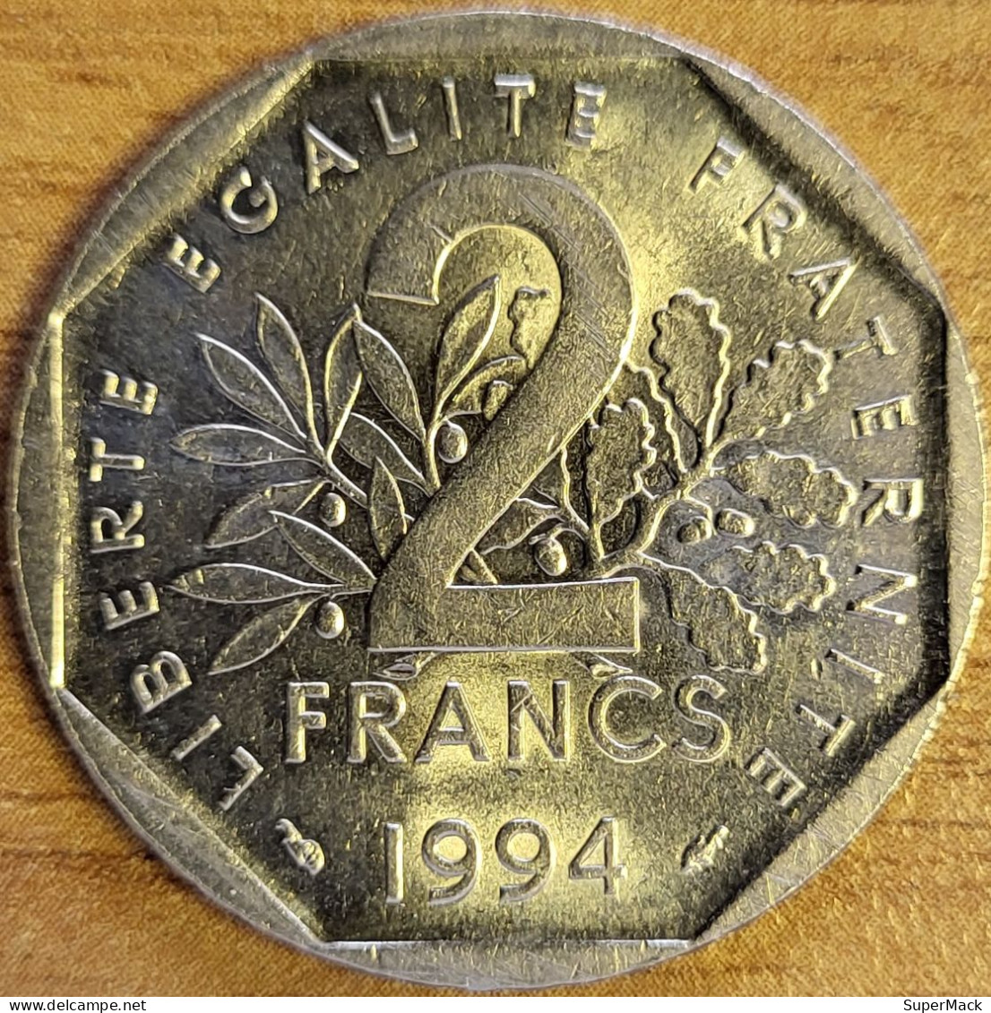 FRANCE 2 Francs 1994 F.272/21 Dauphin KM#942.1 SUP - 2 Francs