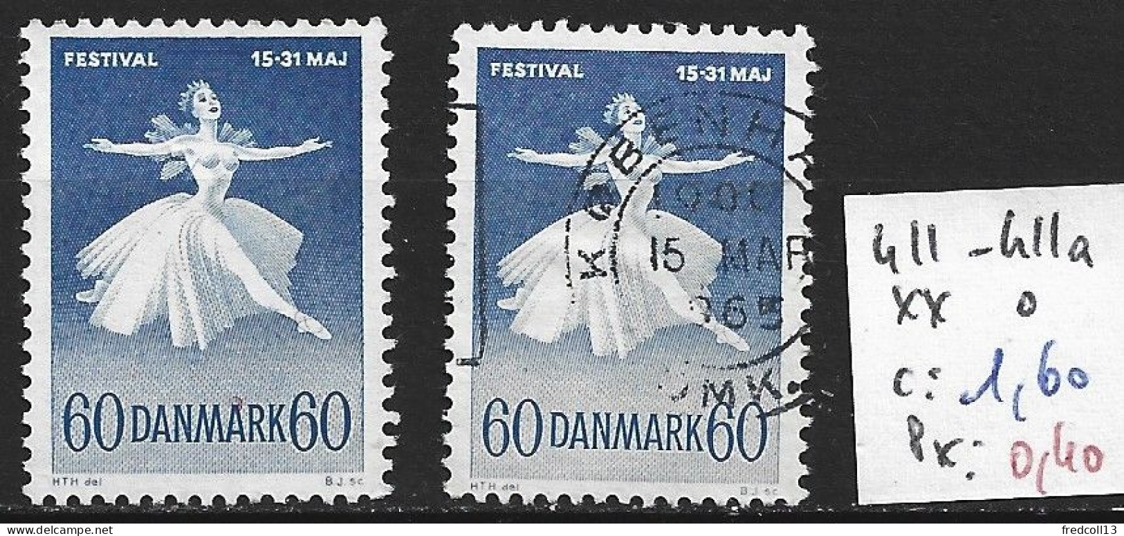 DANEMARK 411-411a ** & Oblitéré Côte 1.60 € - Neufs