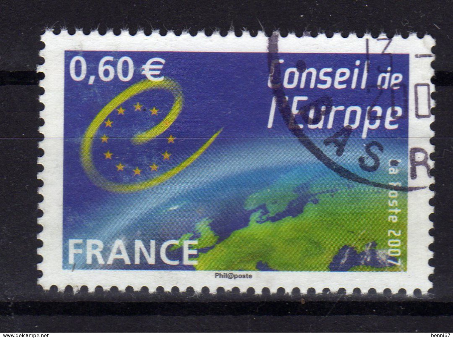 FRANCE Conseil De L'Europe Europarat 2007  Yv 136  Obl - Gebraucht