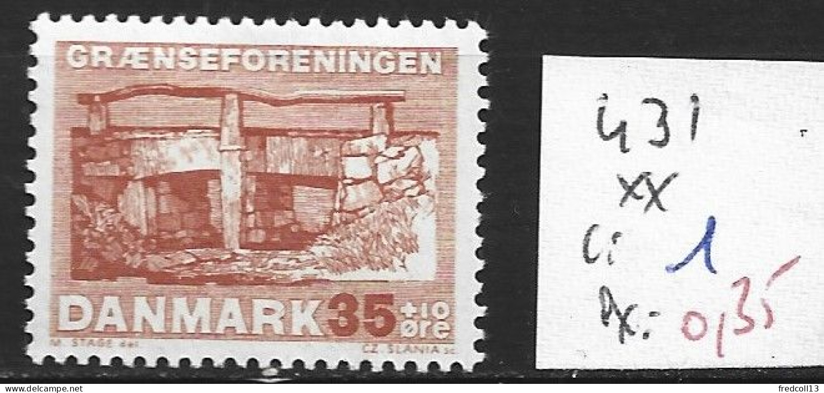 DANEMARK 431 ** Côte 1 € - Neufs