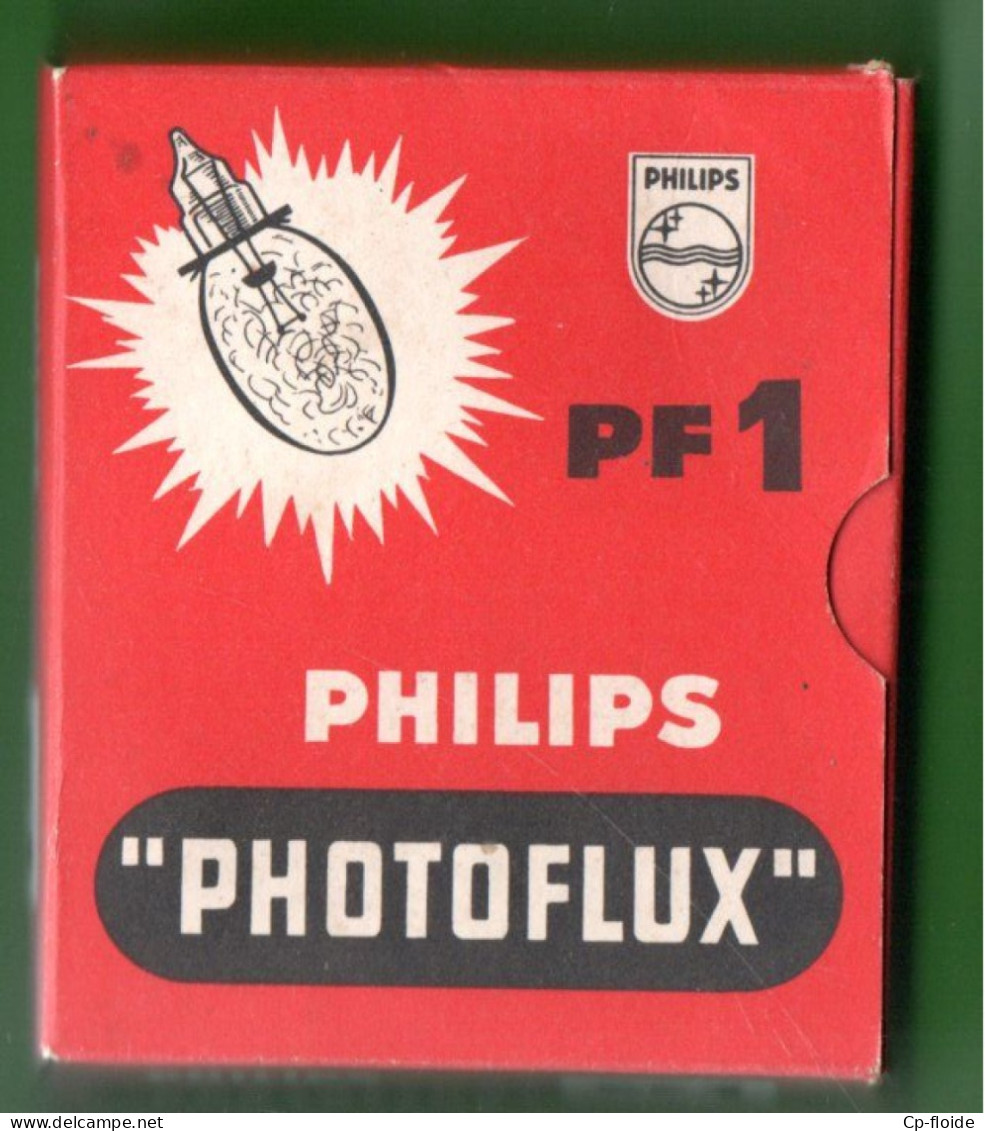 PHOTOGRAPHIE . PHILIPS PF 1 .  " PHOTOFLUX " . LAMPES ÉCLAIR - Réf. N°63PO - - Material Y Accesorios