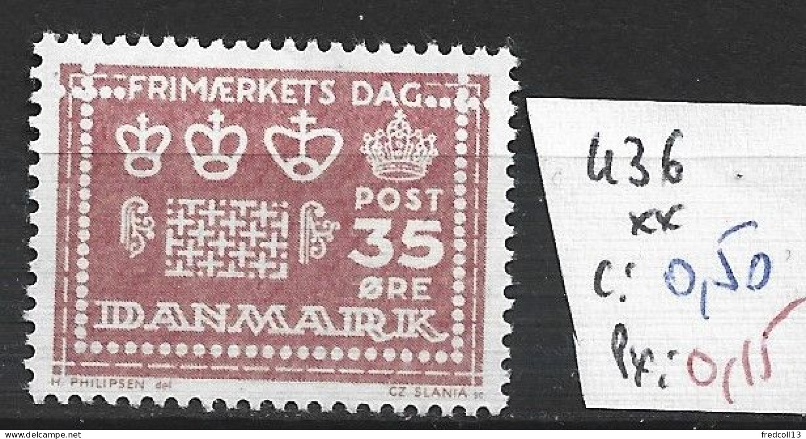 DANEMARK 436 ** Côte 0.50 € - Unused Stamps