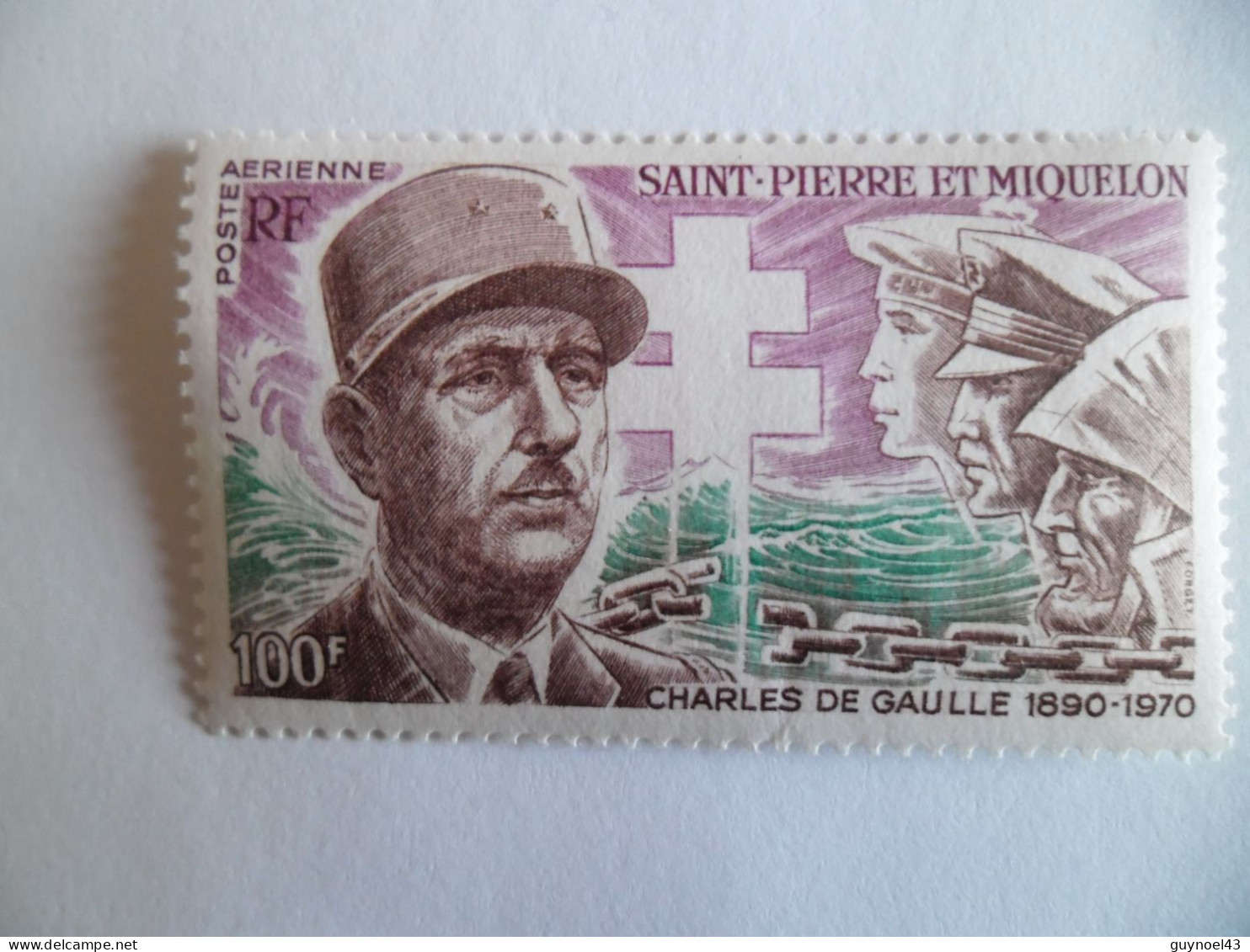 SPM 1972 Y/T PA53 " Général De Gaulle " Neuf** Cote 38,00 - Ongebruikt
