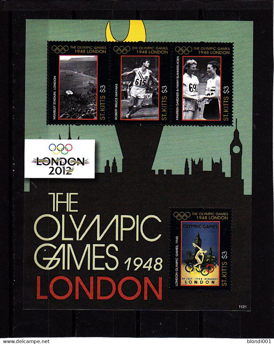 Olympics 2012 - History - ST. KITTS - S/S MNH - Eté 2012: Londres