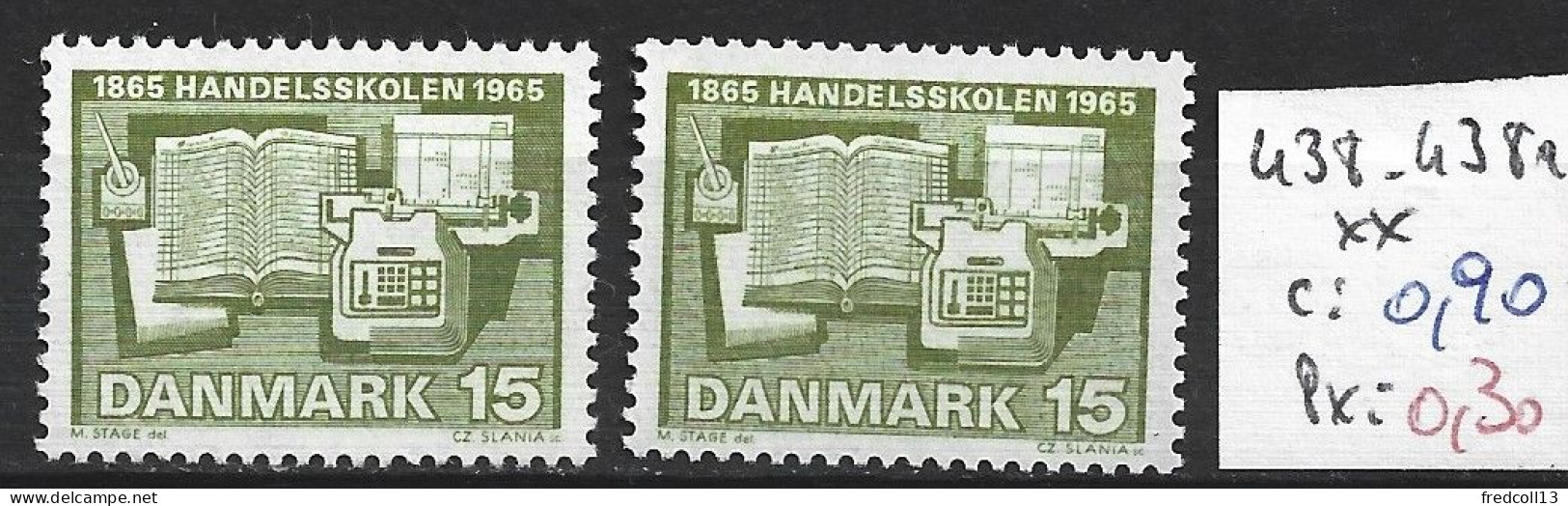 DANEMARK 438-438a **  Côte 0.90 € - Unused Stamps