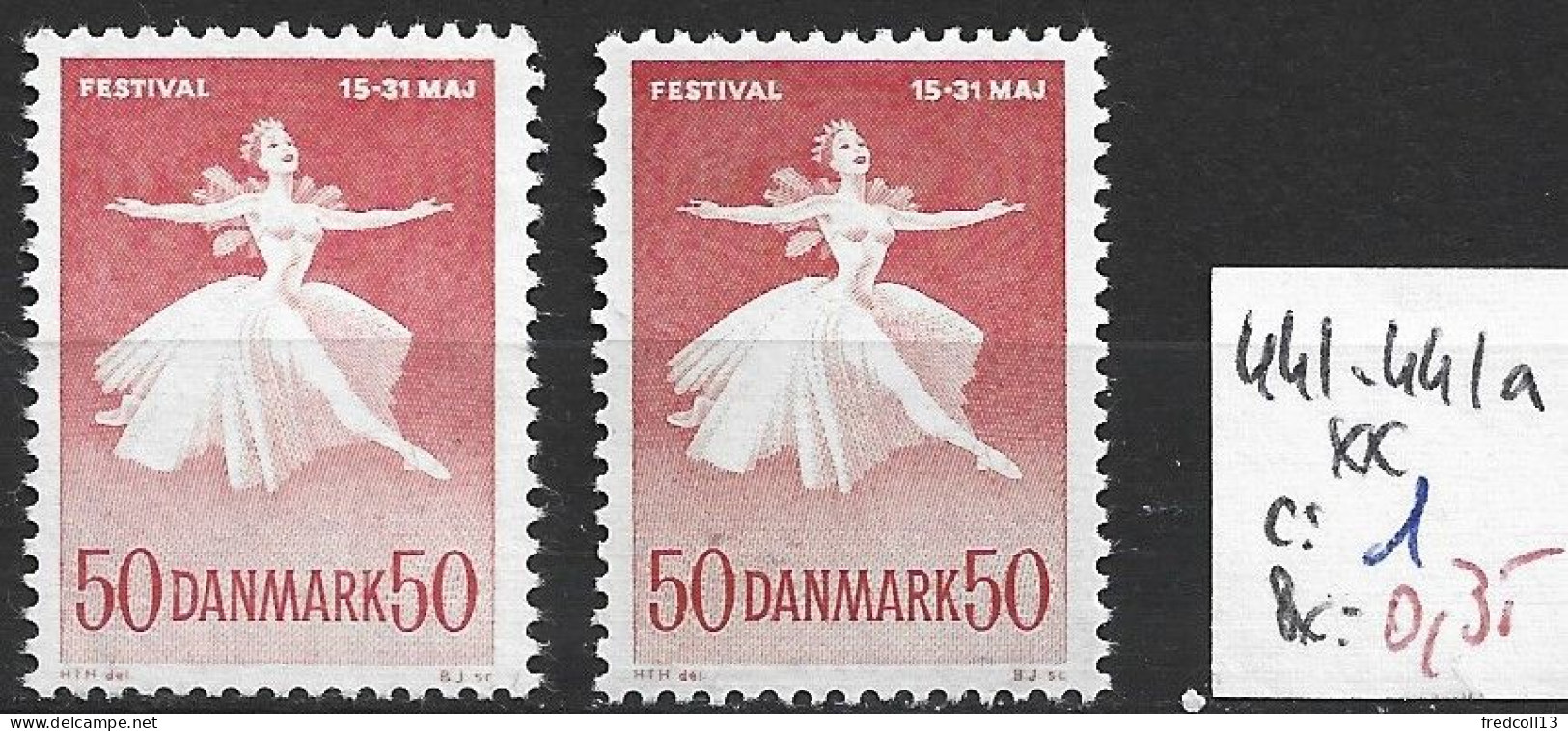 DANEMARK 441-441a **  Côte 1 € - Unused Stamps