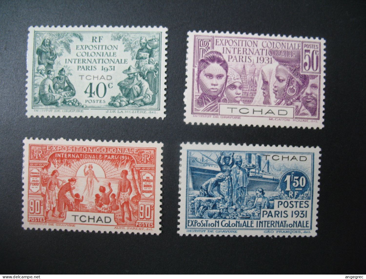Tchad Stamps French Colonies N° 56 à 59 Neuf * à Voir - Ungebraucht