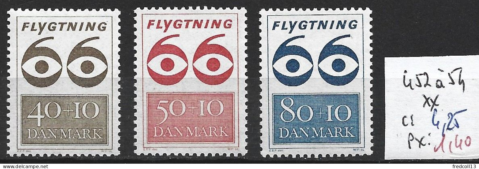 DANEMARK 452 à 54 ** Côte 4.25 € - Refugees