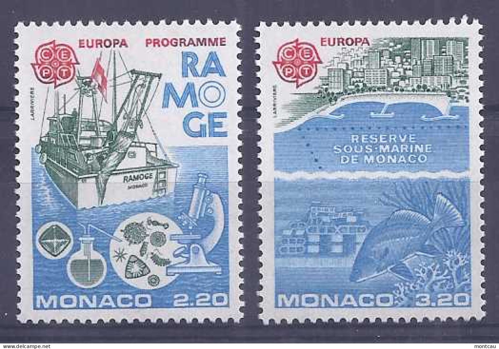 Europa 1986. Monaco Mi 1746-47 (**) - 1986