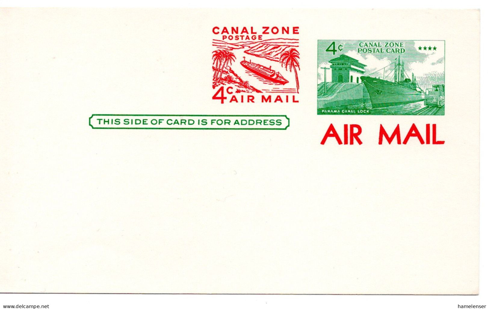 61245 - Panama-Kanalzone - 1970 - 4¢&4¢ Schiffe GAKte, Ungebraucht - Zona Del Canal