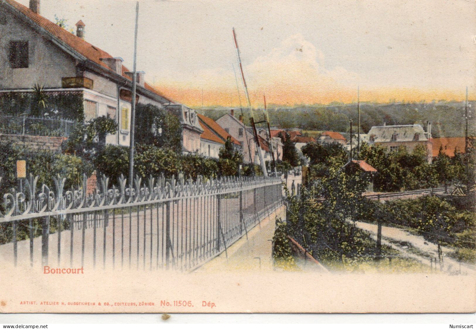 Boncourt Belle Vue Du Village Passage à Niveau - Boncourt