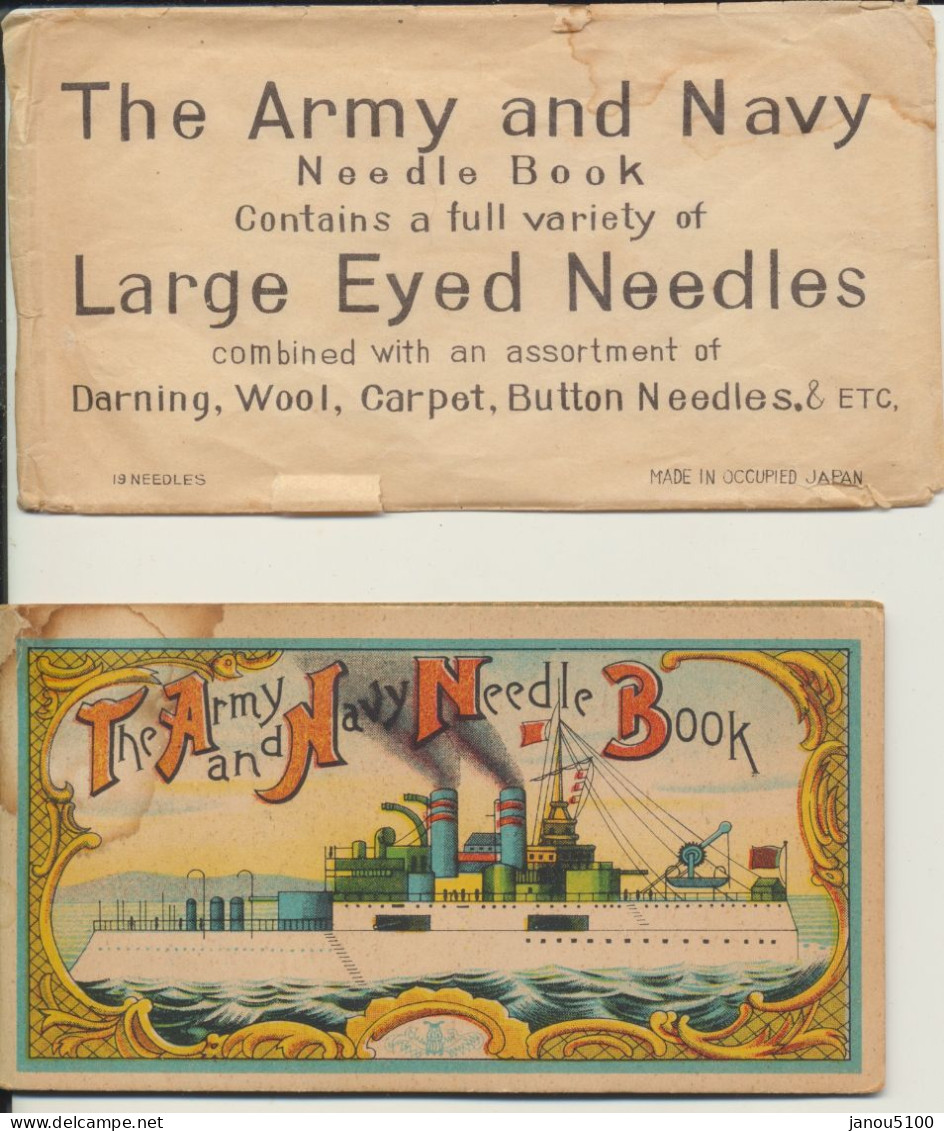 VIEUX PAPIERS  ACCESSOIRES      PETITE CARTE AVEC AIGUILLES LE L'ARMEE AMERICAINE EN OCCUPATION DU JAPON. - Supplies And Equipment