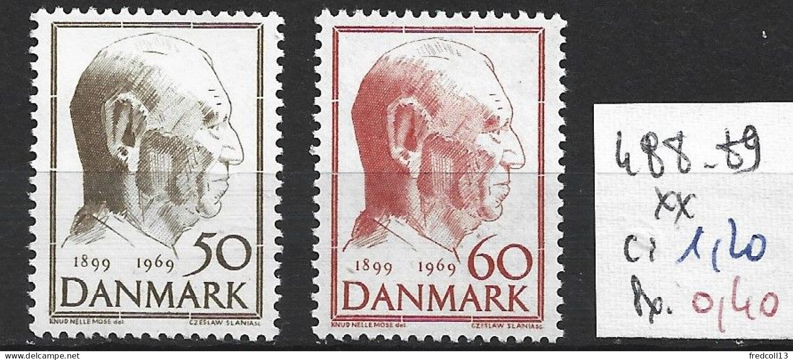 DANEMARK 488-89 ** Côte 1.20 € - Nuevos