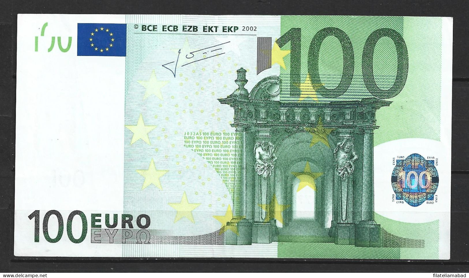 BILLETE DE 100,00 EUROS EN PERFECTO ESTADO PRACTICAMENTE PLANCHA (c.b) - 100 Euro