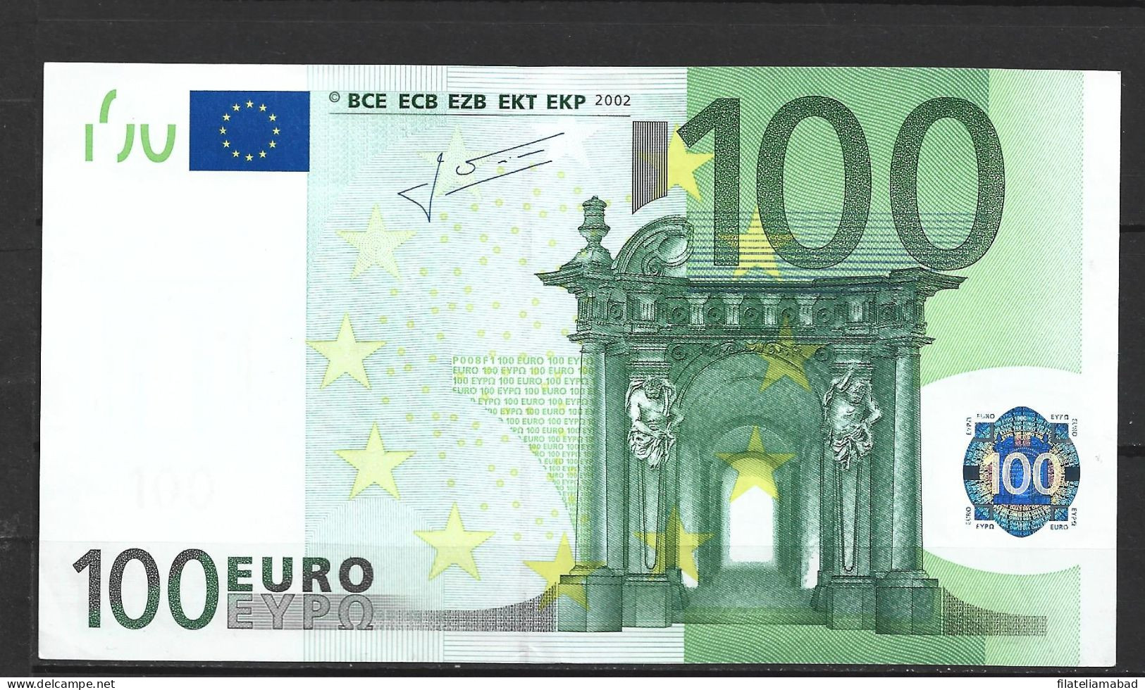 BILLETE DE 100,00 EUROS EN PERFECTO ESTADO PRACTICAMENTE PLANCHA (c.b) - 100 Euro