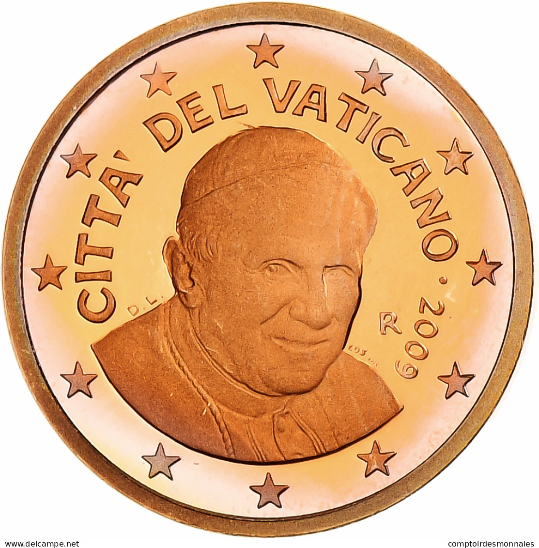 Cité Du Vatican, Benedict XVI, Euro Cent, BE, 2009, Rome, Cuivre Plaqué Acier - Vatikan