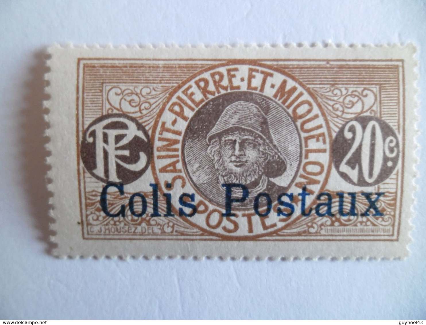 SPM 1917-25 Y/T C4 " Colis Postaux " Neuf** - Trace Charnière - Cote 4,50 - Unused Stamps