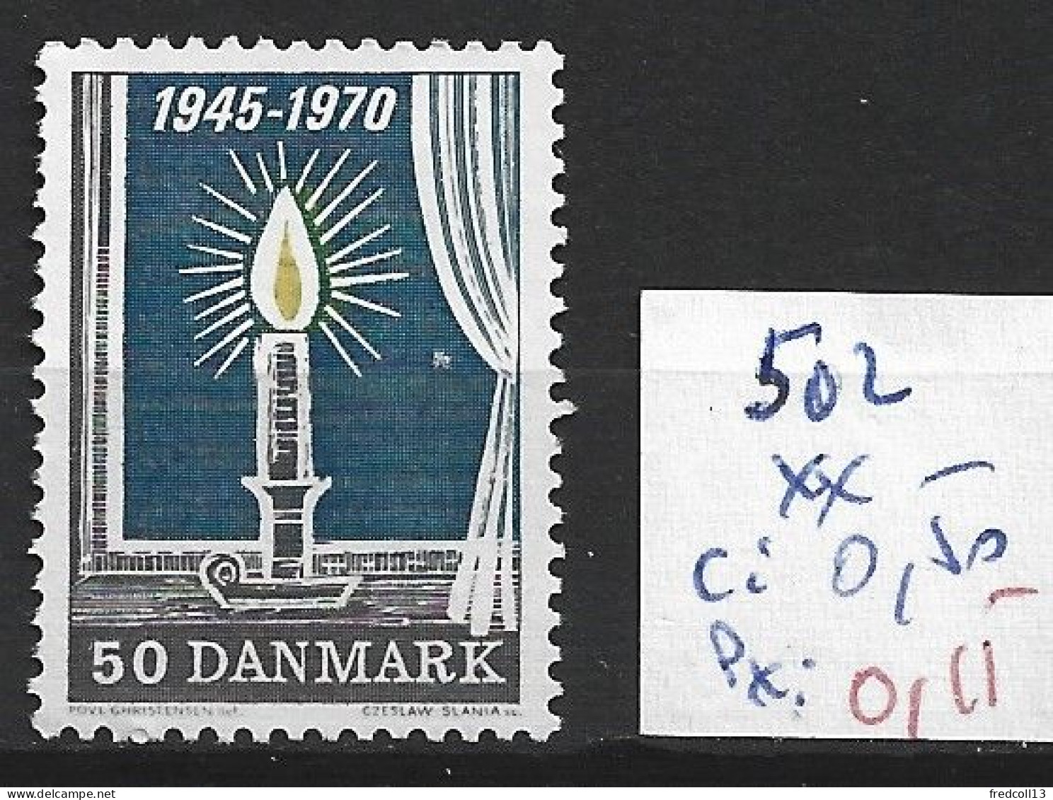 DANEMARK 502 ** Côte 0.50 € - Nuevos