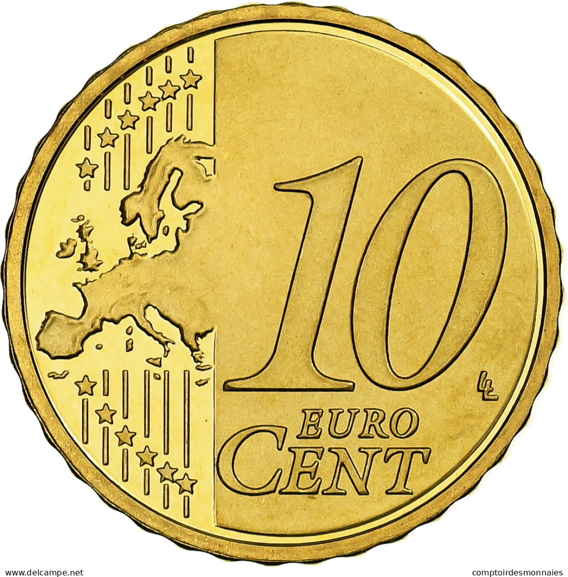 Cité Du Vatican, Benedict XVI, 10 Euro Cent, BE, 2009, Rome, Laiton, FDC - Vatikan