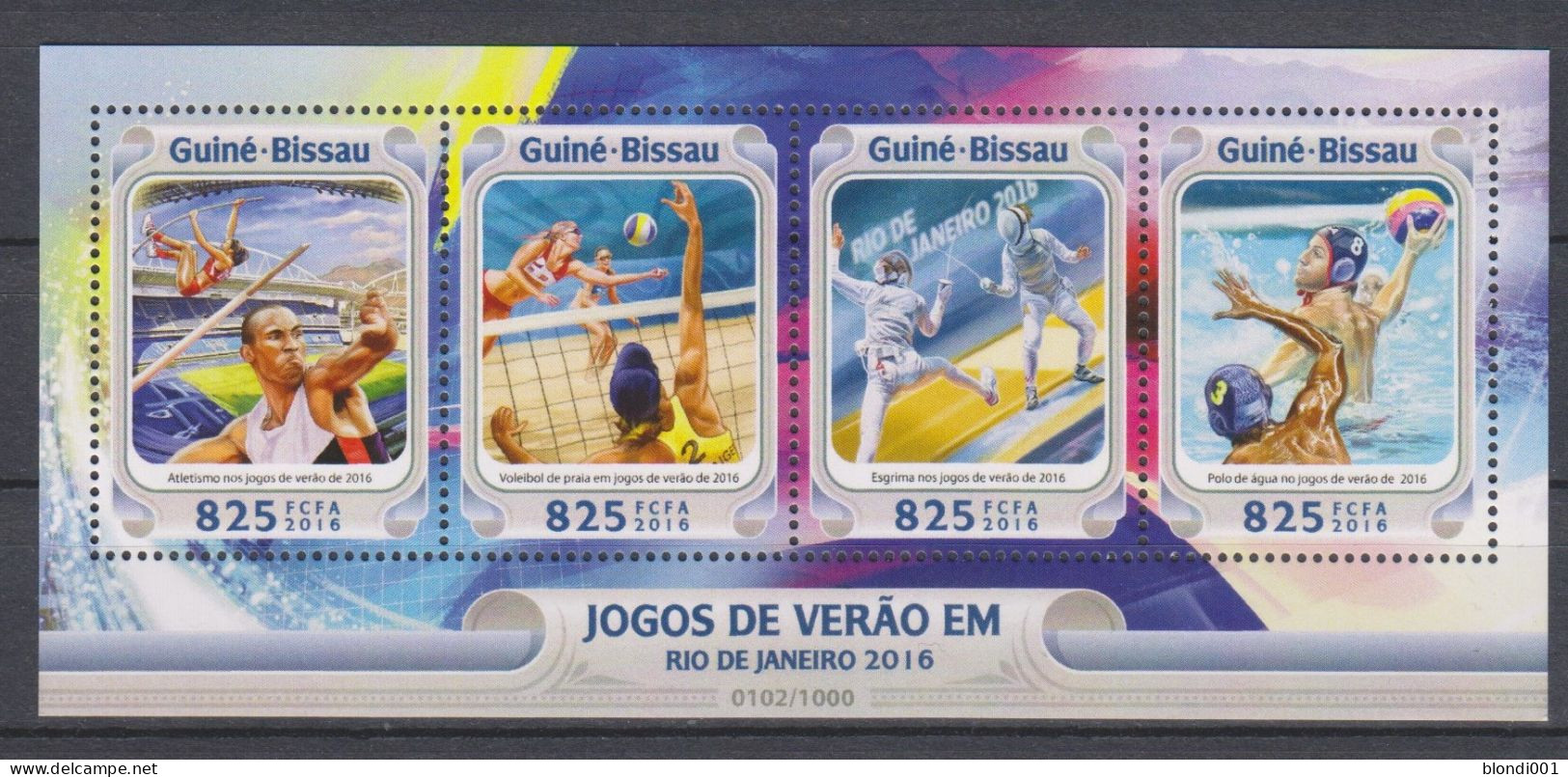 Olympics 2016 - Fencing - GUINEA BISSAU - S/S MNH - Eté 2016: Rio De Janeiro