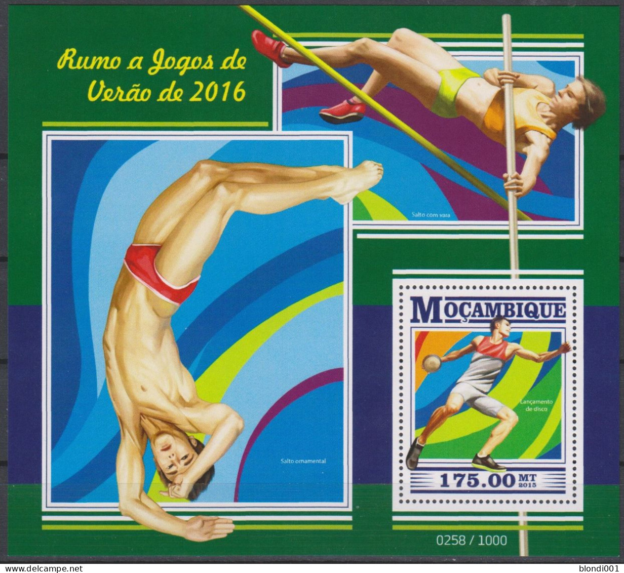 Olympics 2016 - Athletics - MOCAMBIQUE - S/S MNH - Estate 2016: Rio De Janeiro