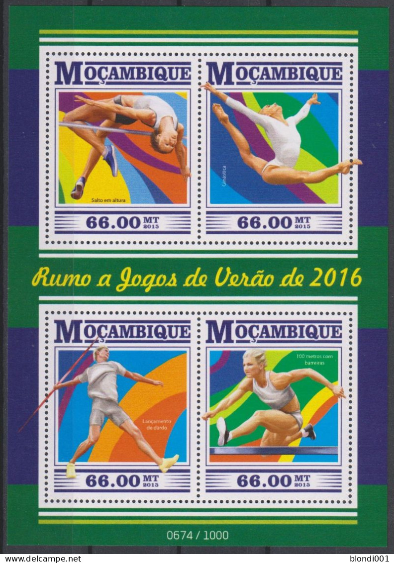 Olympics 2016 - Athletics - MOCAMBIQUE - S/S MNH - Eté 2016: Rio De Janeiro