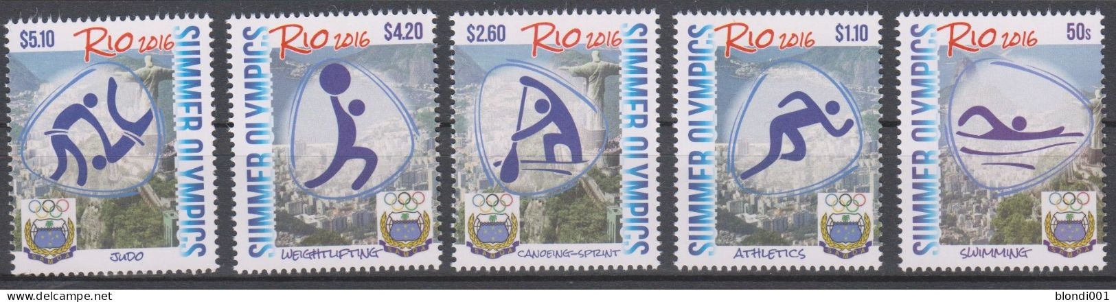 Olympics 2016 - Judo - SAMOA - Set MNH - Verano 2016: Rio De Janeiro