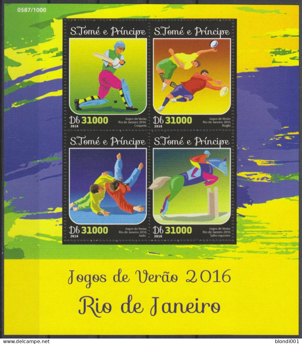 Olympics 2016 - Judo - SAO TOME - S/S MNH - Estate 2016: Rio De Janeiro