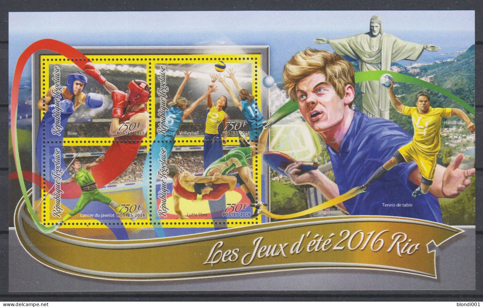 Olympics 2016 - Table Tennis - TOGO - S/S MNH - Sommer 2016: Rio De Janeiro