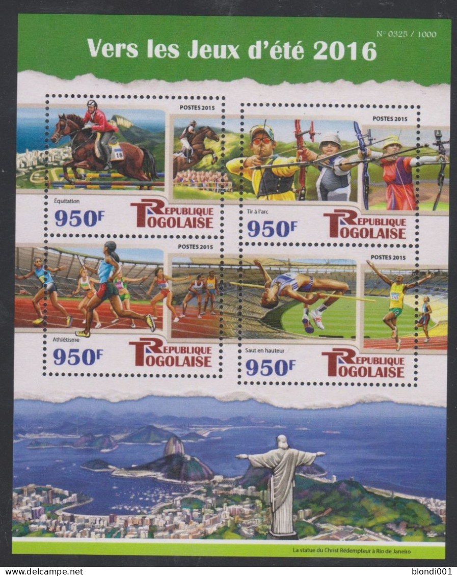 Olympics 2016 - Archery - TOGO - S/S MNH - Verano 2016: Rio De Janeiro