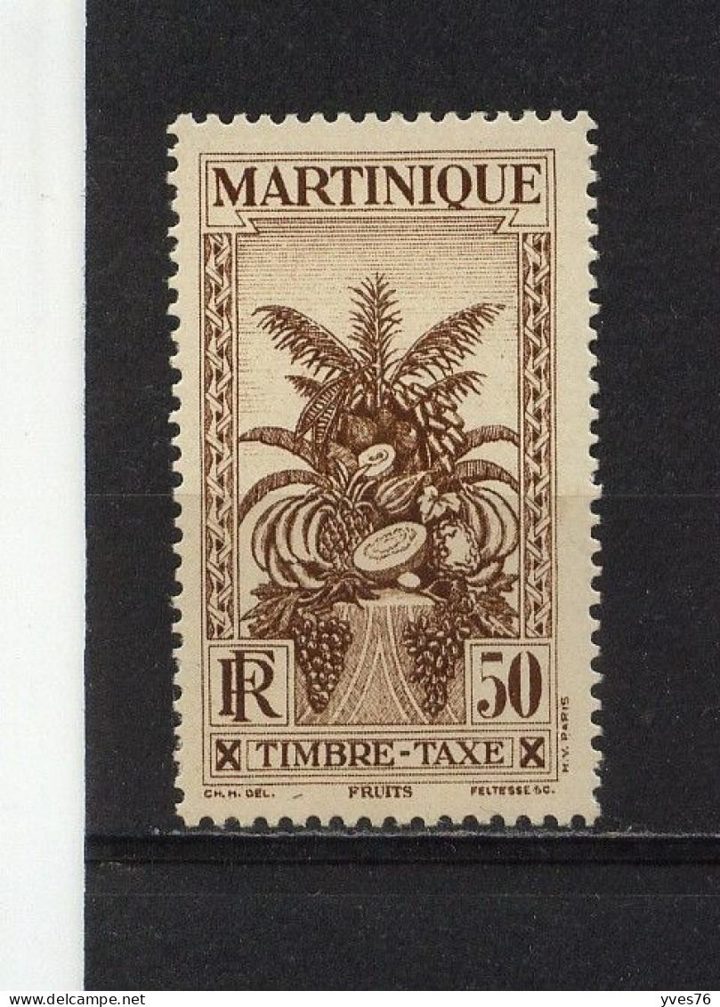 MARTINIQUE - Y&T Taxe N° 18* - MH - Strafport