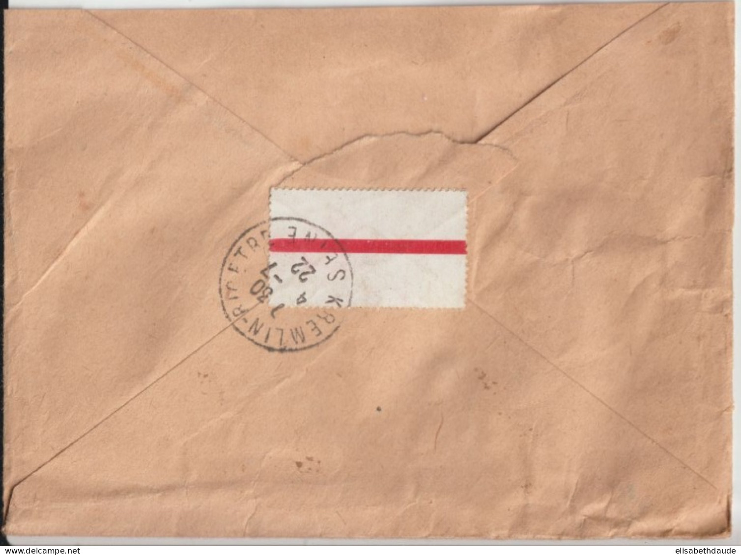 CAMEROUN OCCUPATION FRANCAISE- 1922 - ENVELOPPE De DSCHANG => KREMLIN-BICETRE - Cartas & Documentos