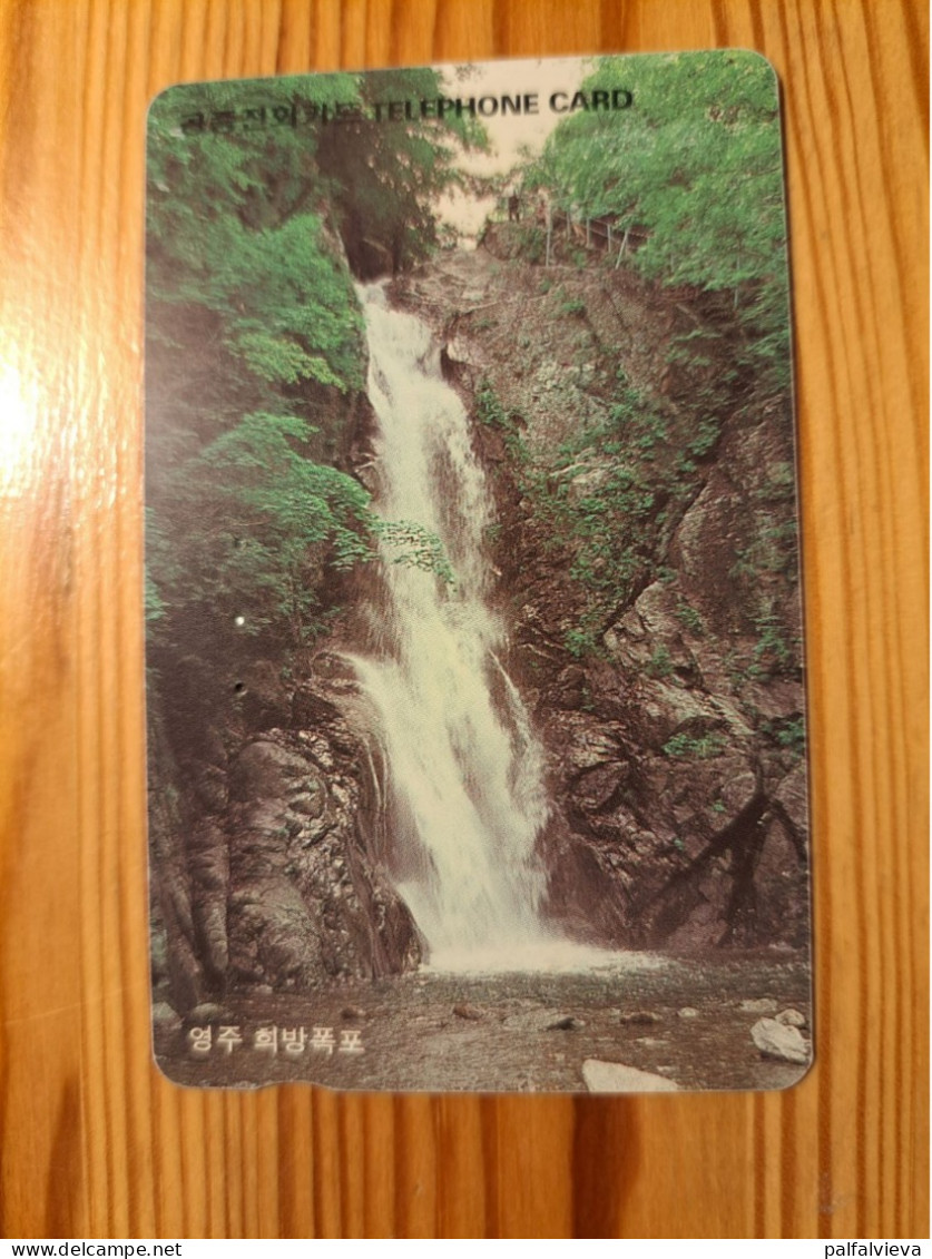 Phonecard South Korea - Waterfall - Korea, South