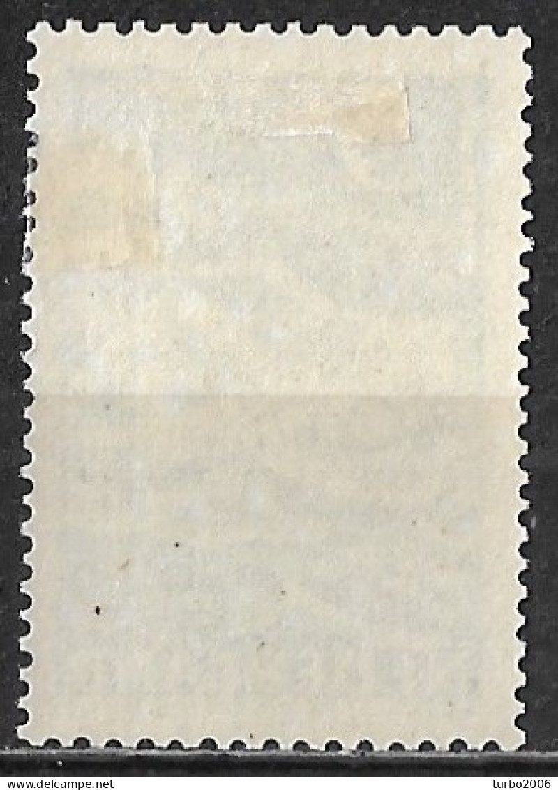 Plaatfout Groen Krasje In De Golf Iets Onder De Arm In 1948 Kinderzegels 5 + 3 Ct Blauwgroen NVPH 509 PM 12* - Variétés Et Curiosités