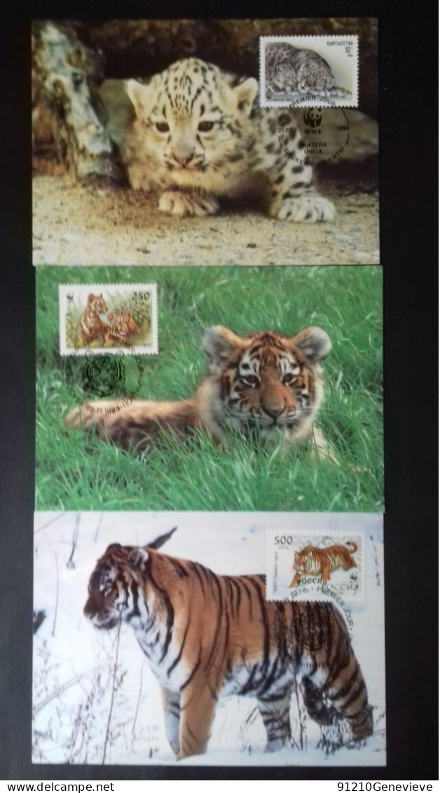 WWF CARTE MAXIMUM   1ER JOUR  (LOT) - Cartes-maximum