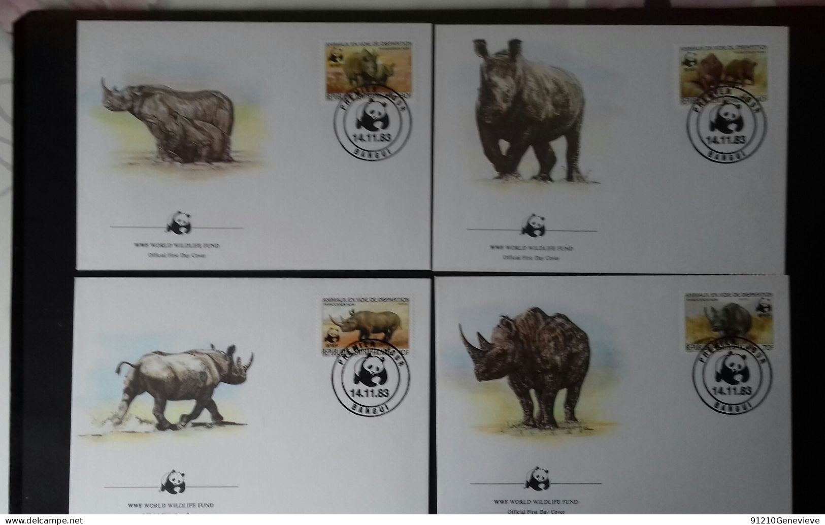 WWF -   FDC  1er Jour (LOT) - FDC