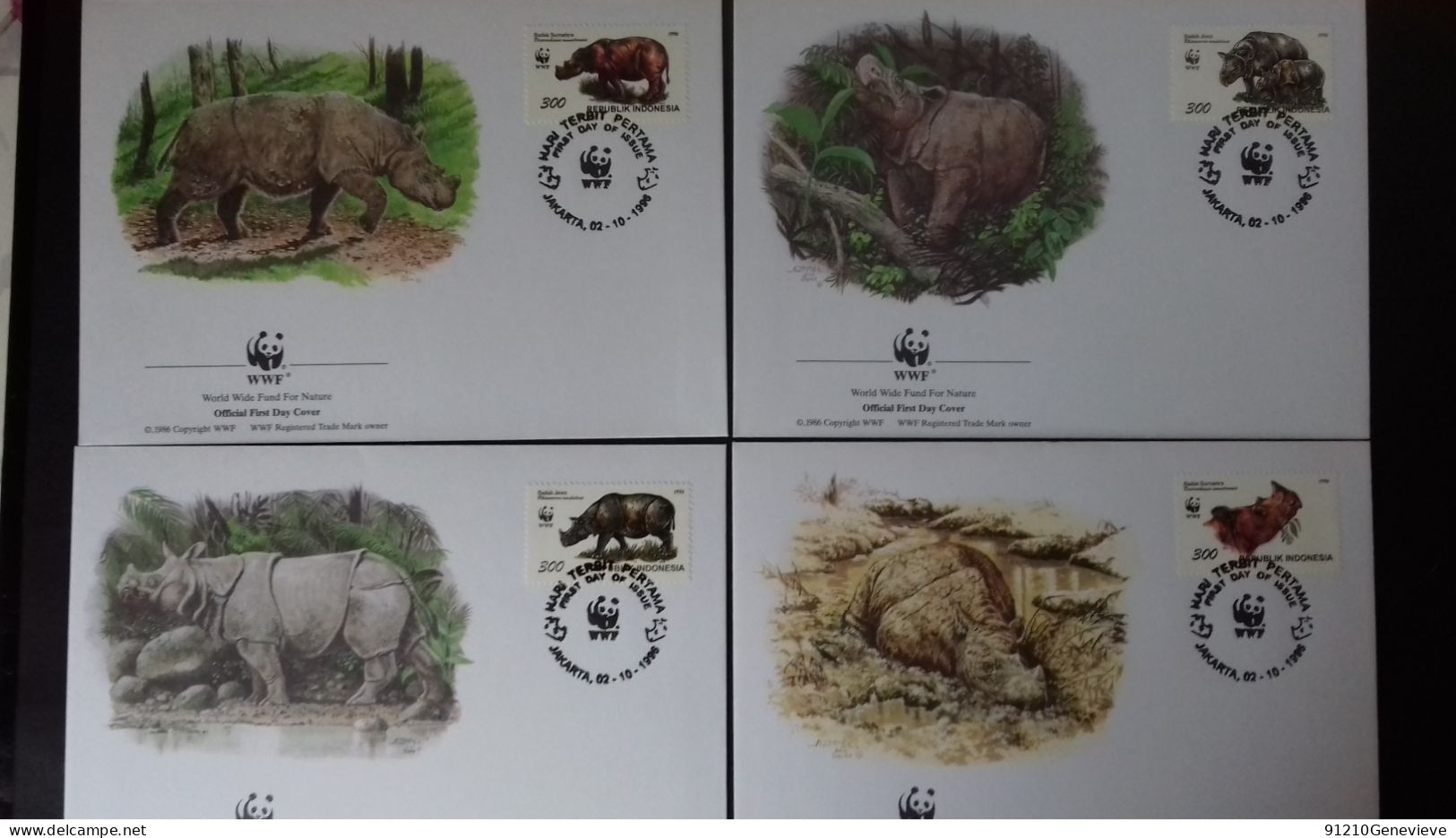WWF -   FDC  1er Jour (LOT) - FDC