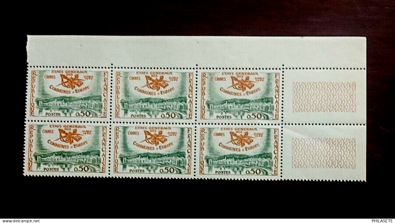 France 1960  Bloc De 6 Timbres  Neuf**  YV N°  1244 Communes D Europe - Feuilles Complètes