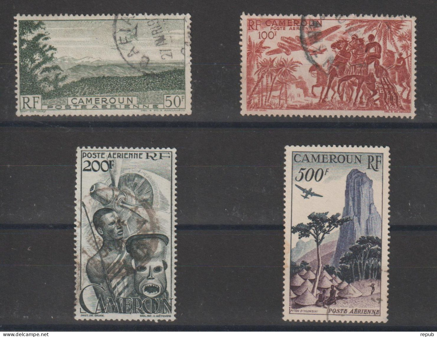 Cameroun 1947 Divers PA 38-41, 4 Val Oblit Used - Poste Aérienne